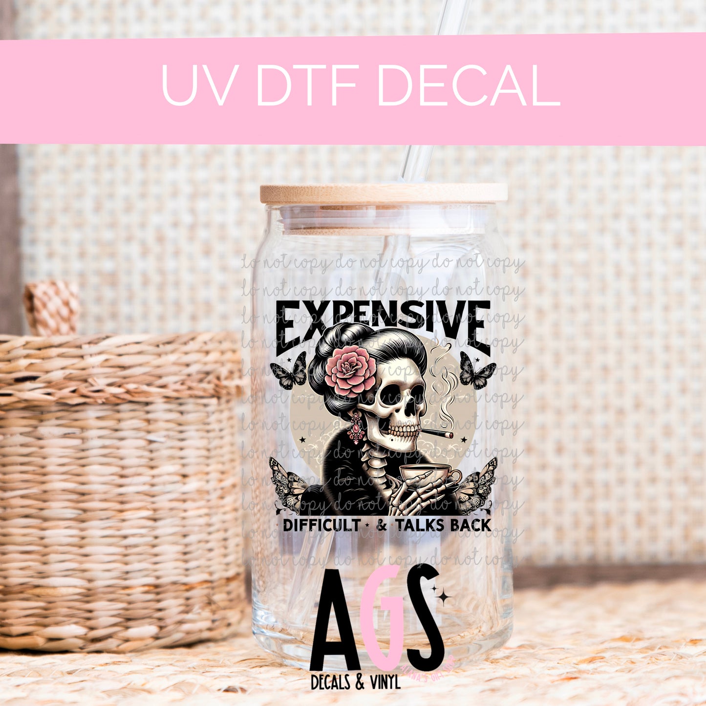 UV DTF DECAL- 052 Expensive