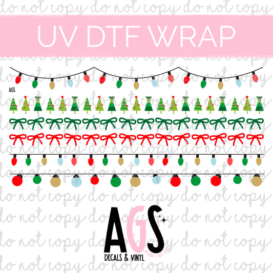 UV DTF WRAP-026 Christmas Elements