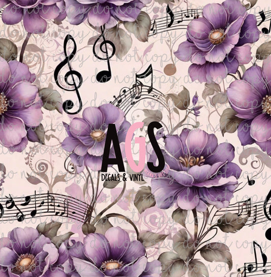 1080 Musical Flowers Purple