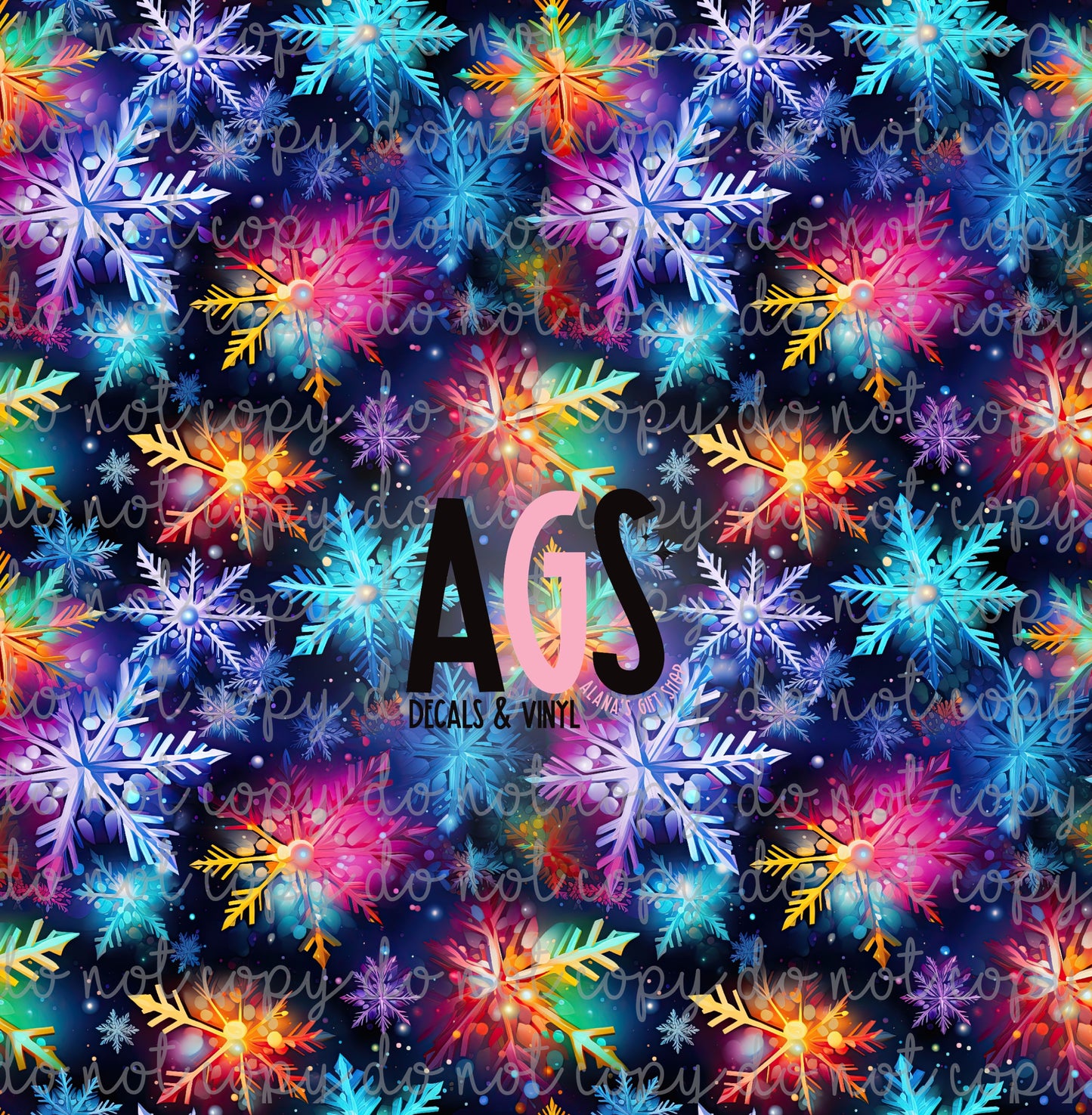 1313 Colorful Snowflakes