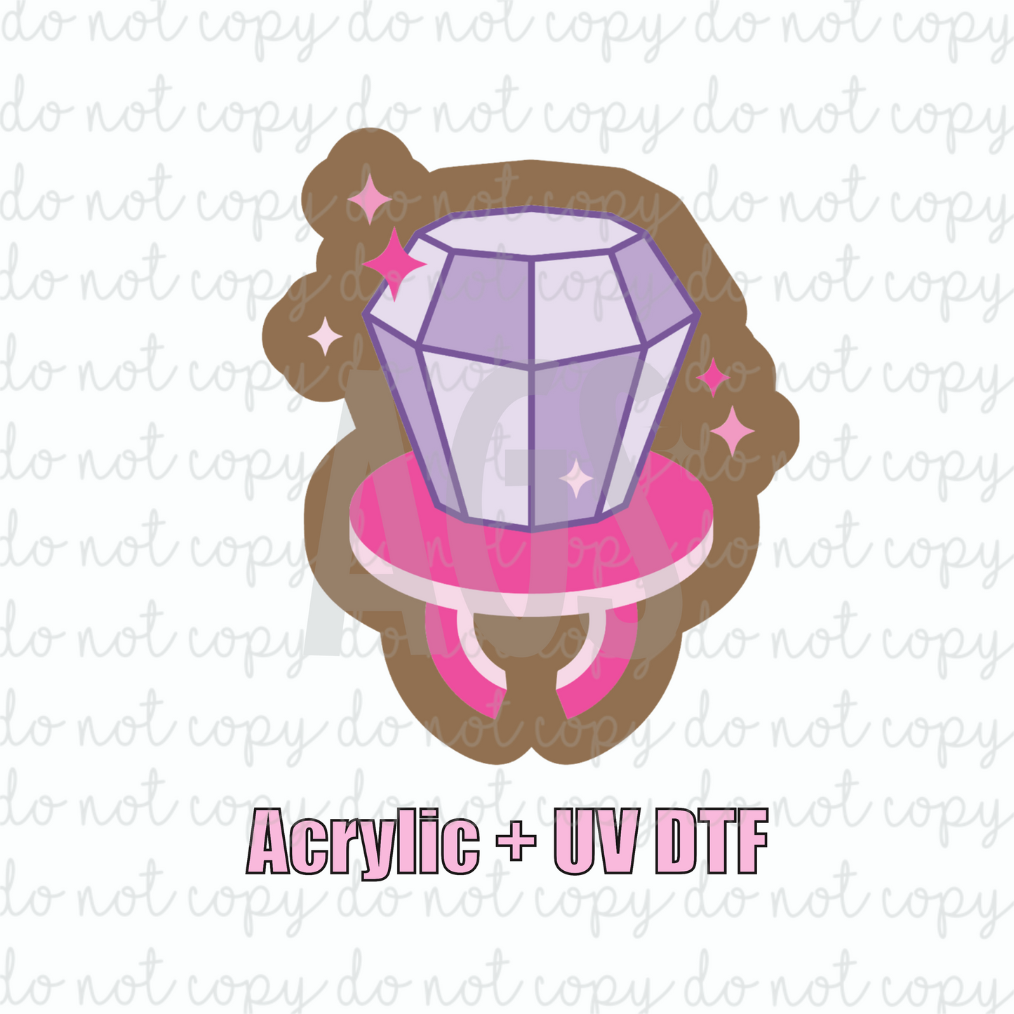 ACRYLIC + UVDTF 07 Ring Pop