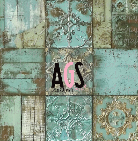 2091 Embossed Patchwork Feb Box