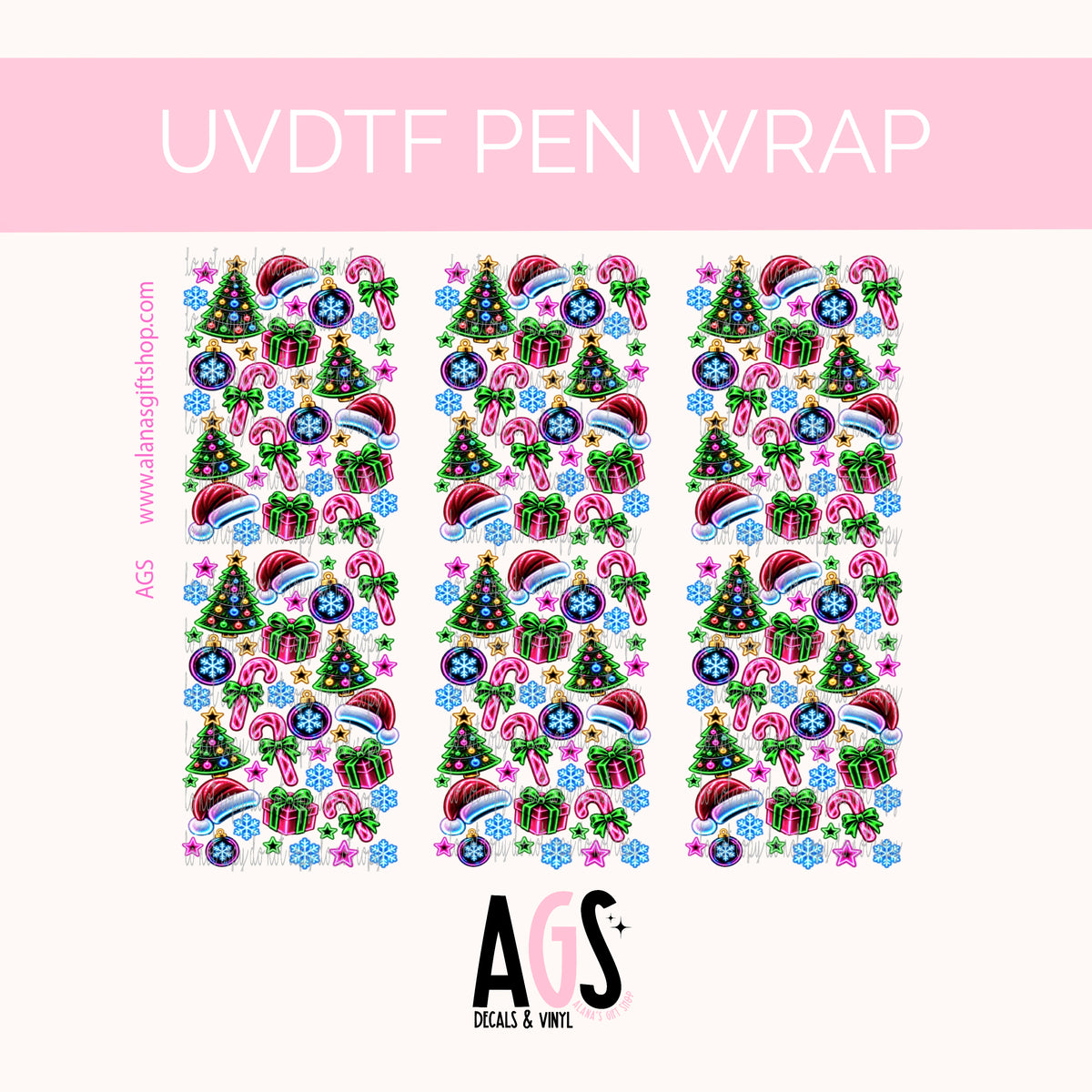 PEN WRAP 083 Neon Christmas