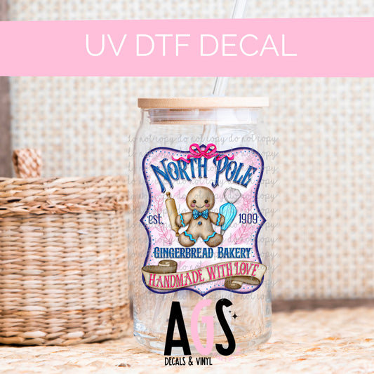 UV DTF DECAL- 024 Gingerbread Baking