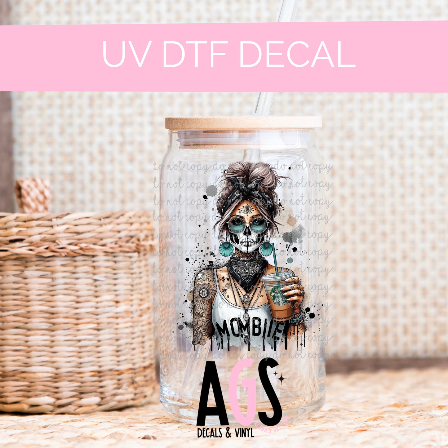 UV DTF DECAL- 043 Mombie