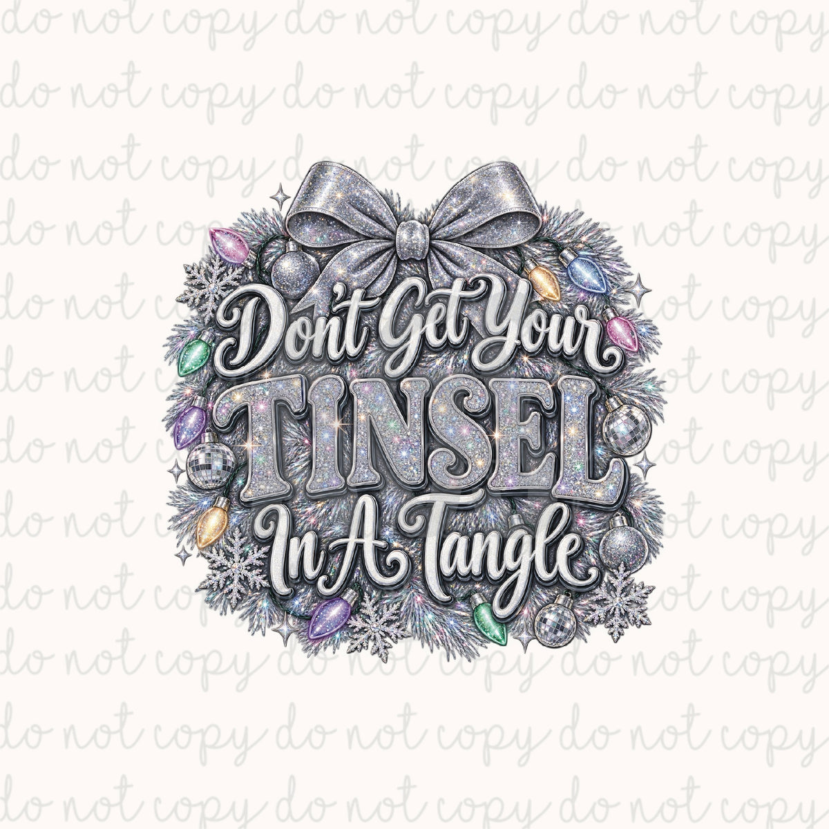 DECAL 280 Tinsel In A Tangle