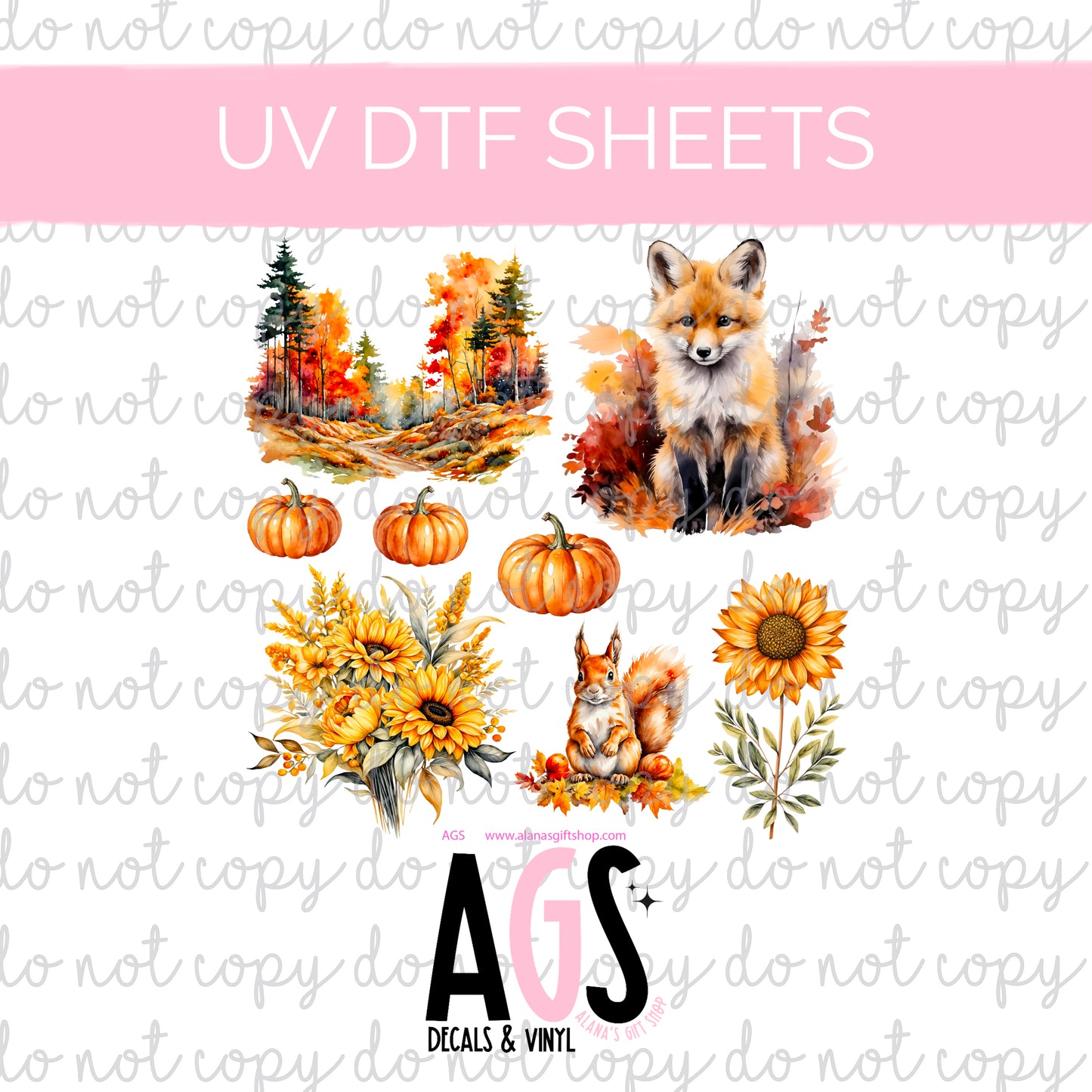 UV DTF SHEET 082 Classic Autumn