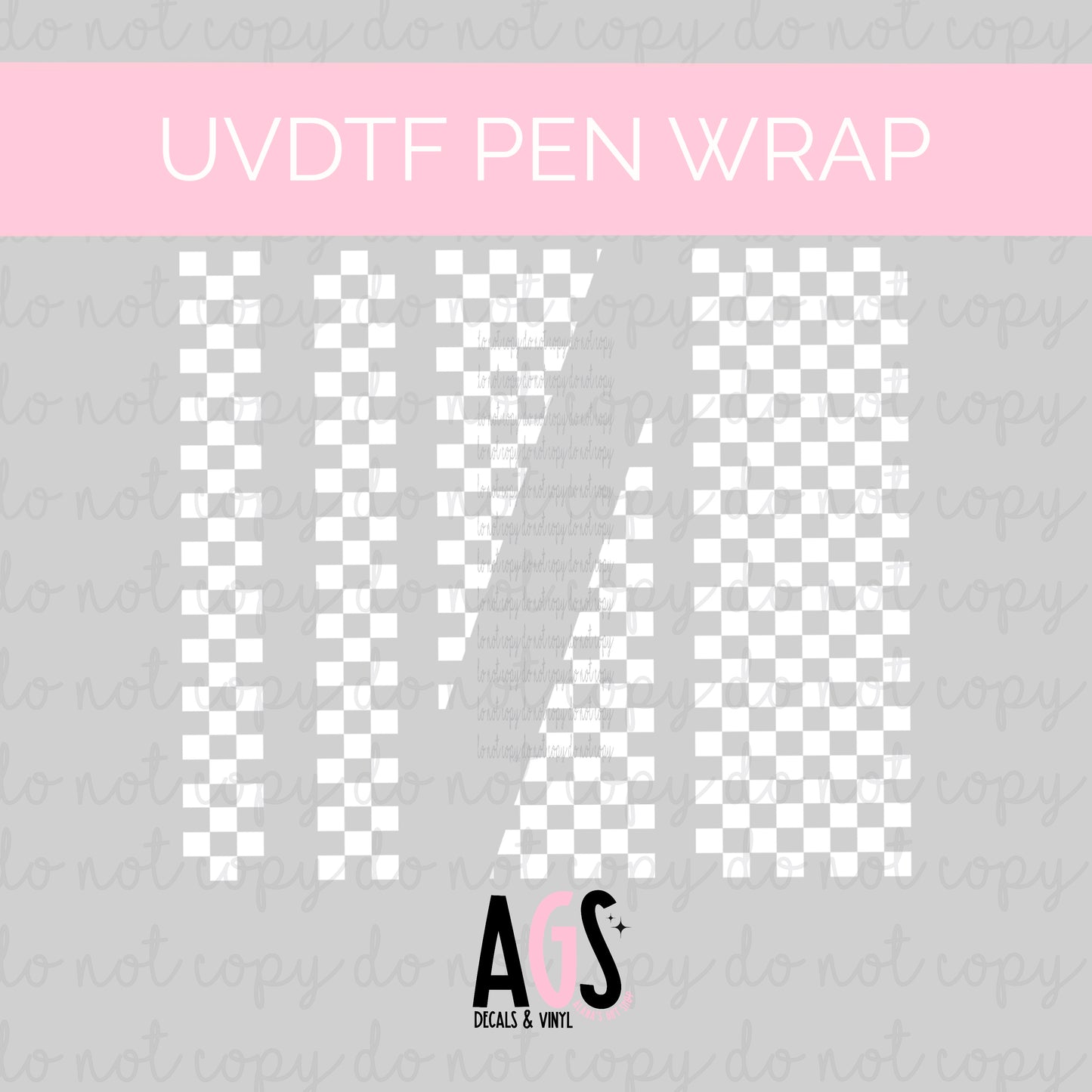 PEN WRAP 043 - Checker White