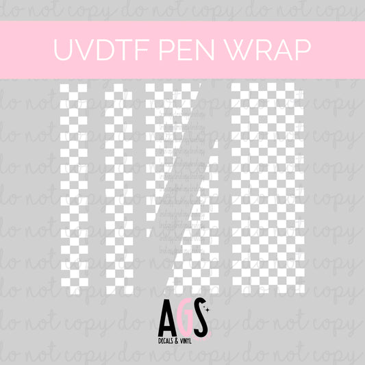 PEN WRAP 043 - Checker White