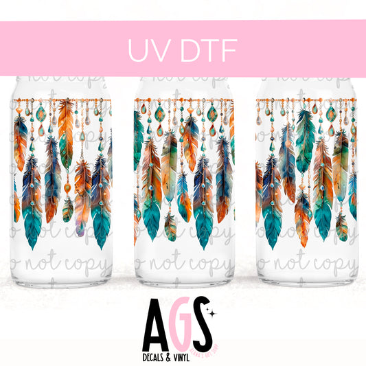 UV DTF WRAP-043 Feathers