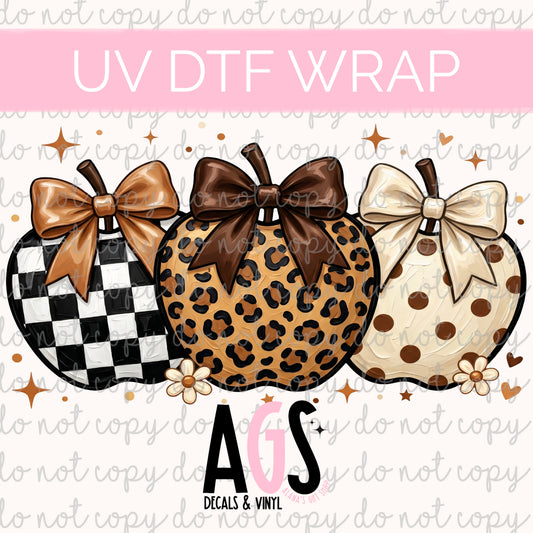UV DTF WRAP 197 Leopard Apples