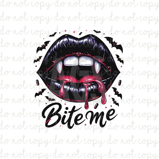 DECAL 180 Bite Me Lips