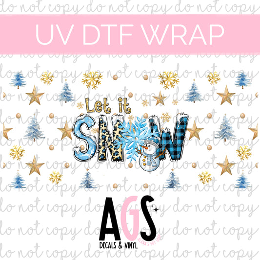 UV DTF WRAP 097 Let It Snow