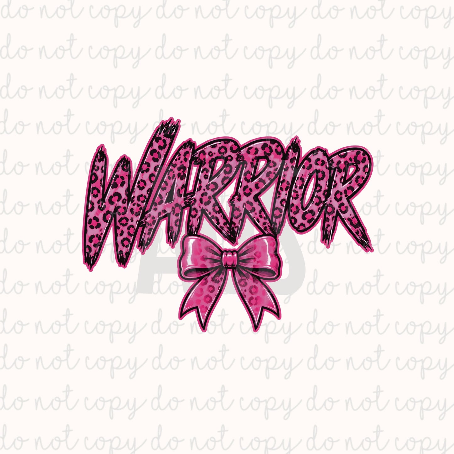 DECAL 245 Warrior Breast Cancer Bow