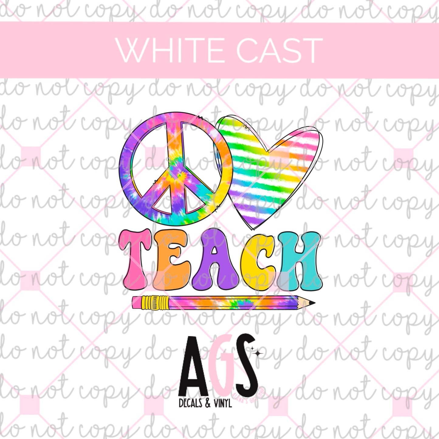 WC-566 Peace Love Teach