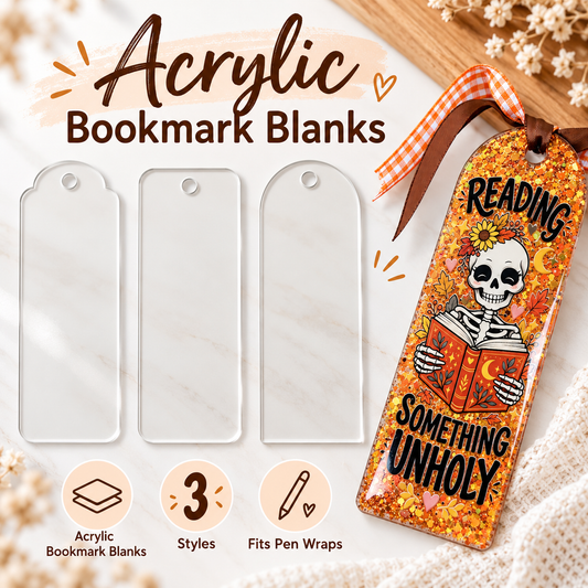 Cozy Acrylic Bookmark Blanks Collection