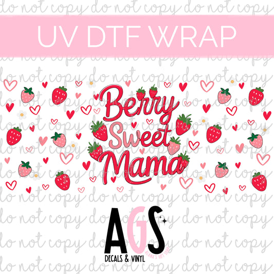 UV DTF WRAP 107 Berry Sweet Mama March Box