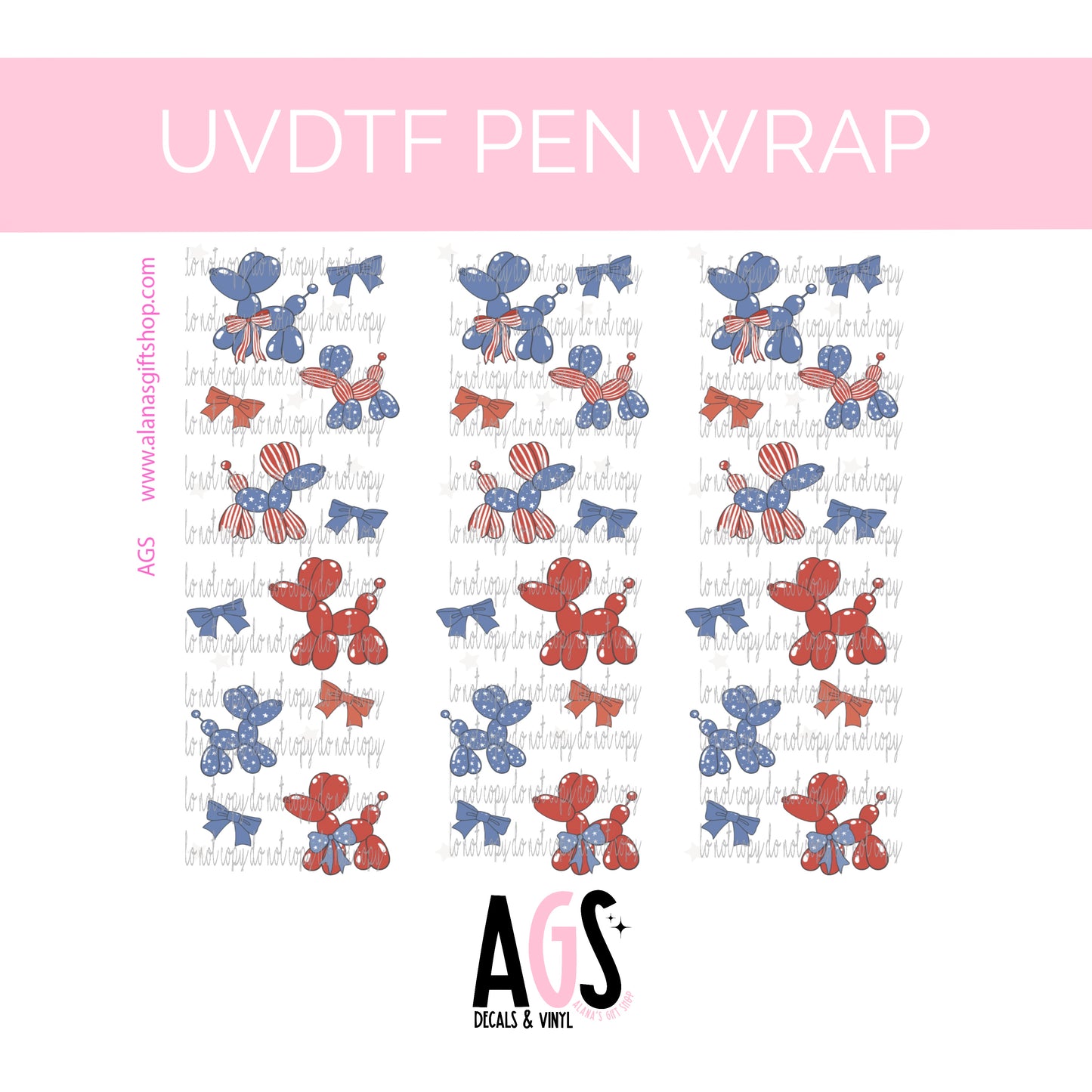 PEN WRAP 041 - Balloon Dog USA