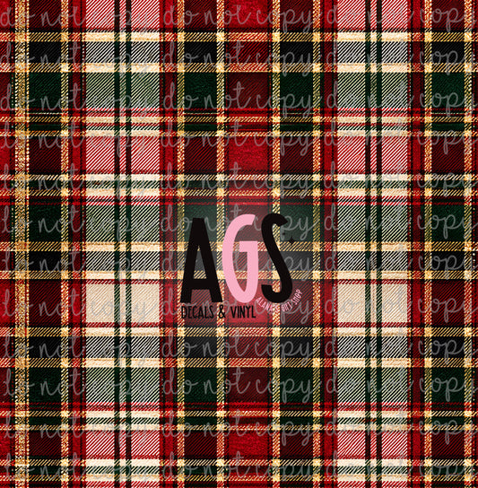 2449 Christmas At The Manor Plaid