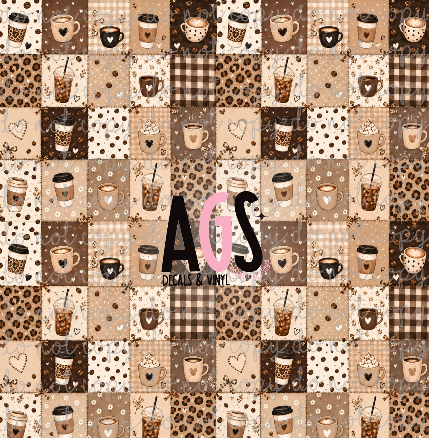 2422 Coffee & Leopard Patches