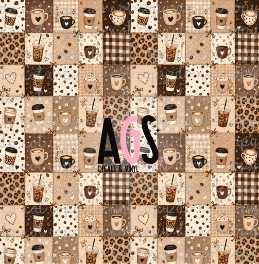 2422 Coffee & Leopard Patches
