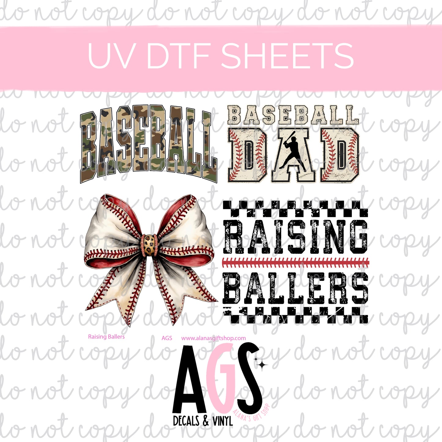 UV DTF SHEET 053 Raising Ballers March UVDTF Box