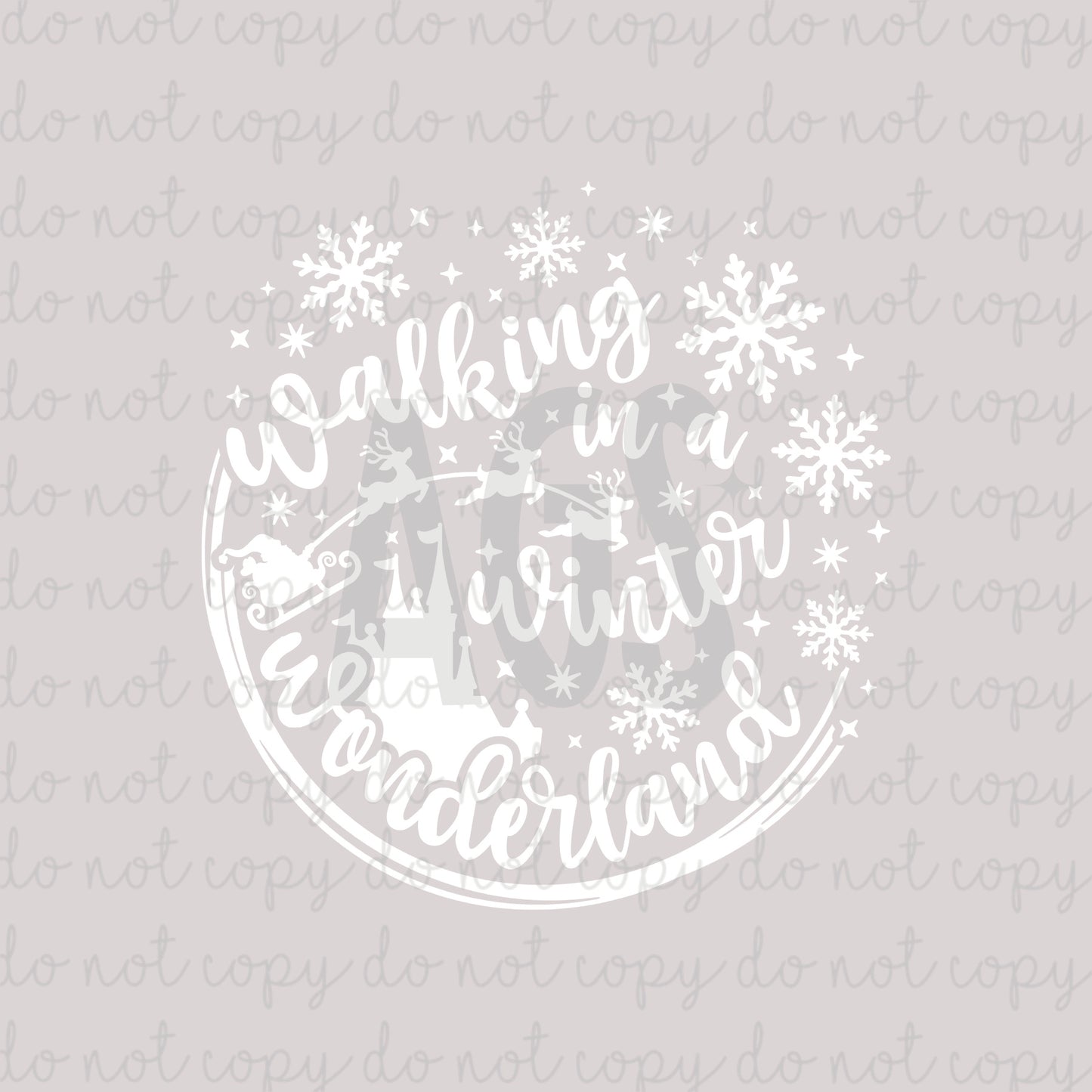 DECAL 183 Walking In A Winter Wonderland