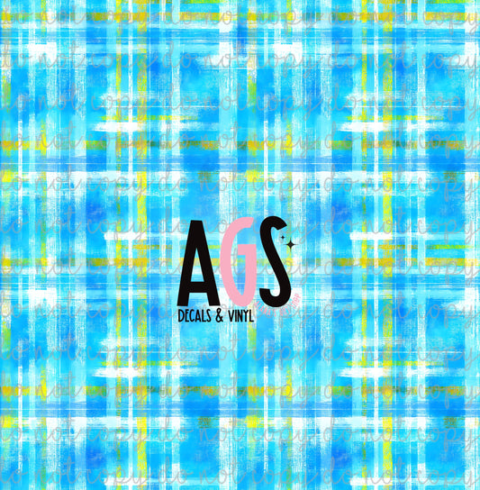 2182 Bright Blue Plaid