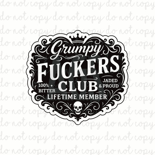 DECAL 185 Grumpy Old Fuckers