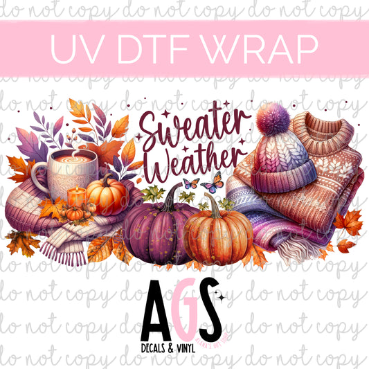 UV DTF WRAP 057 Sweater Weather