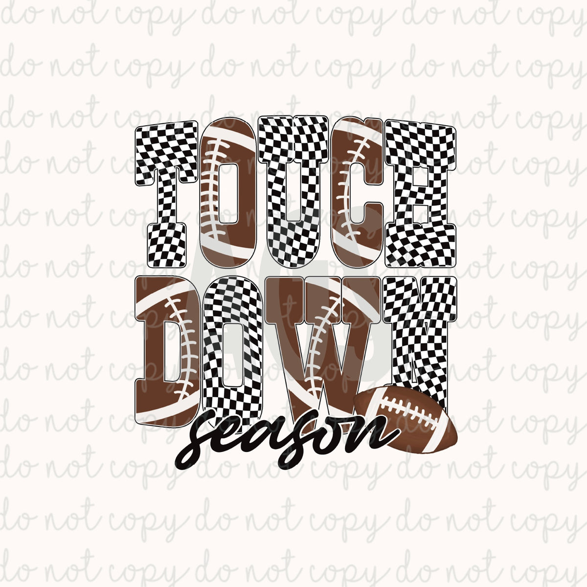 DECAL 288 Touchdown Checkers