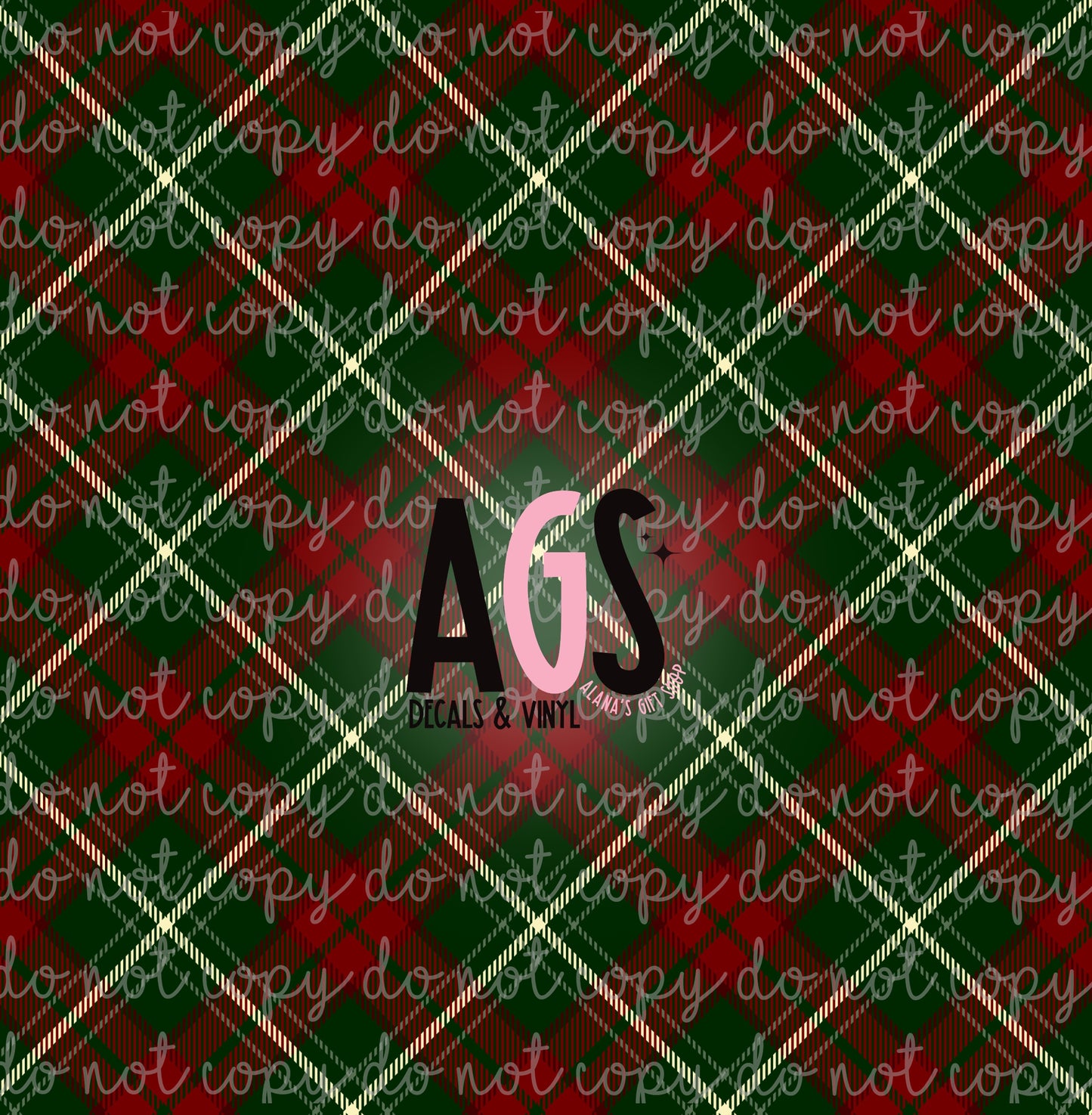 1382 Green & Red Argyle