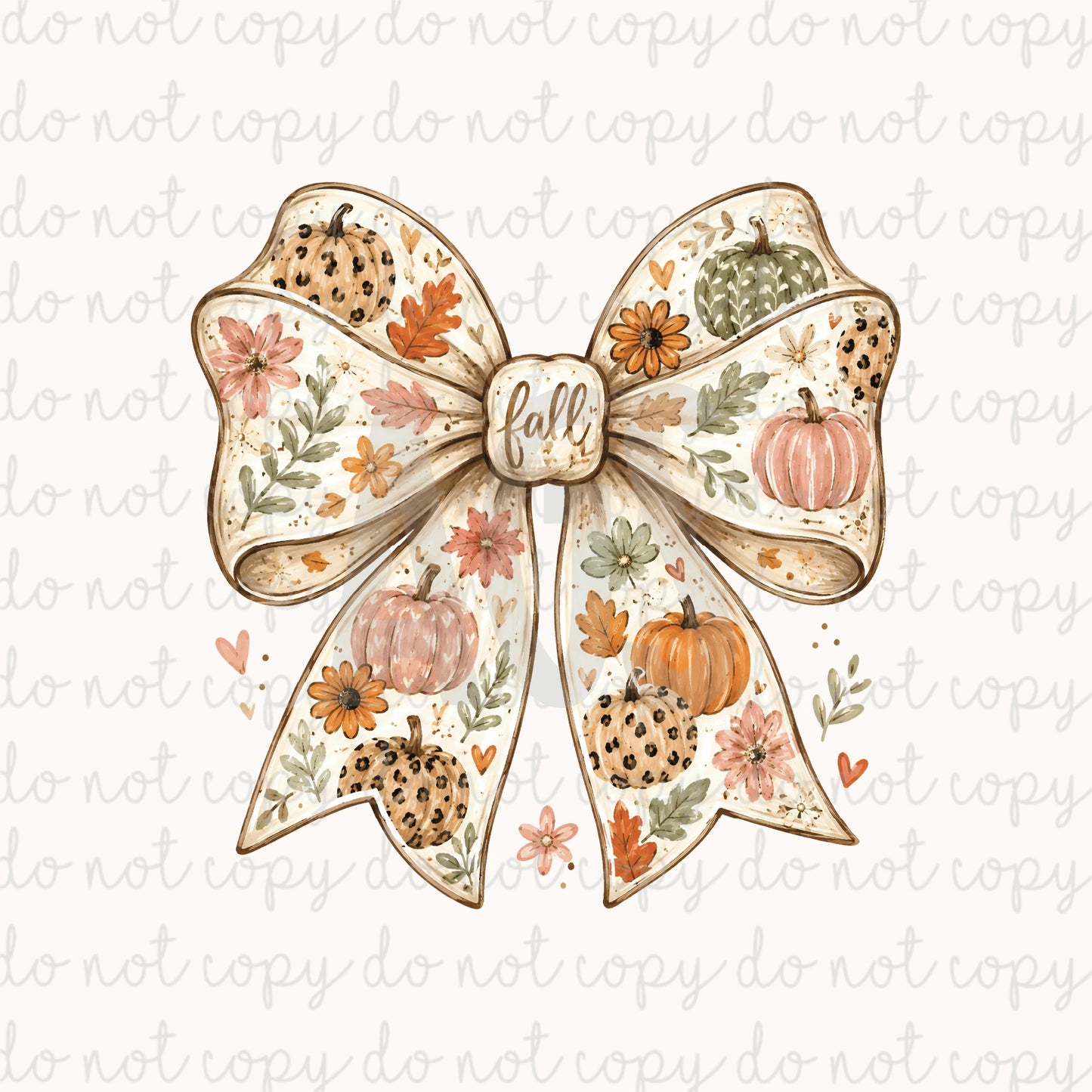DECAL 266 Tan Fall Bow