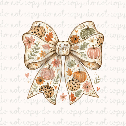DECAL 266 Tan Fall Bow