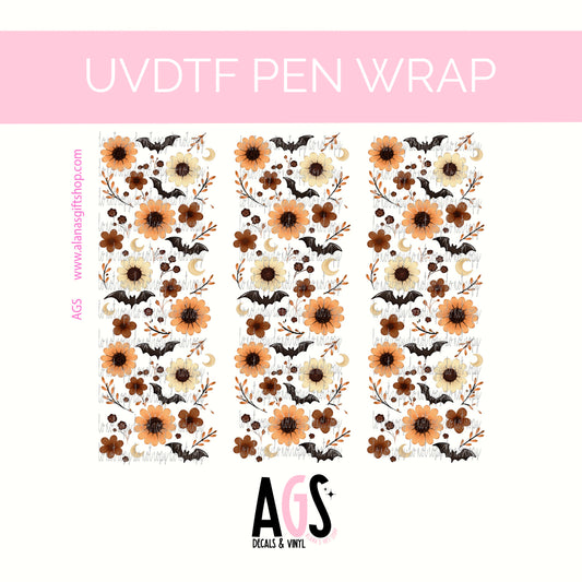PEN WRAP 077 Bat Floral