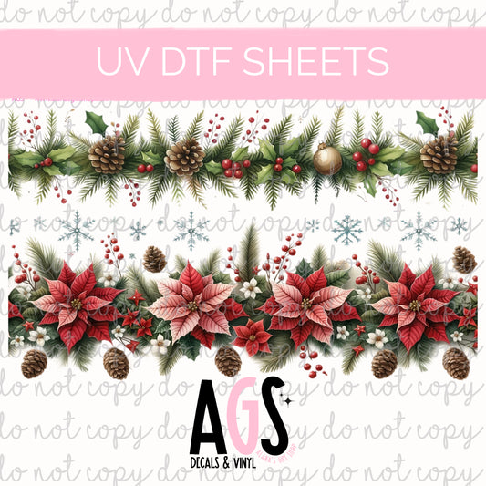 UV DTF SHEET 041 Holiday Garland