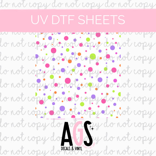 UV DTF SHEET 069 Summerween Dots
