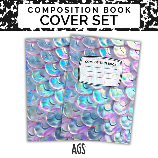 COMPOSITION NOTEBOOK COVER SET - 033 Mermaid Scales
