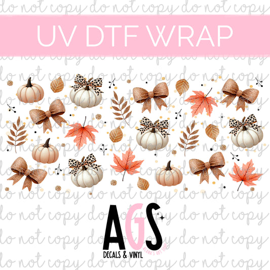 UV DTF WRAP 169 Pretty Pumpkins