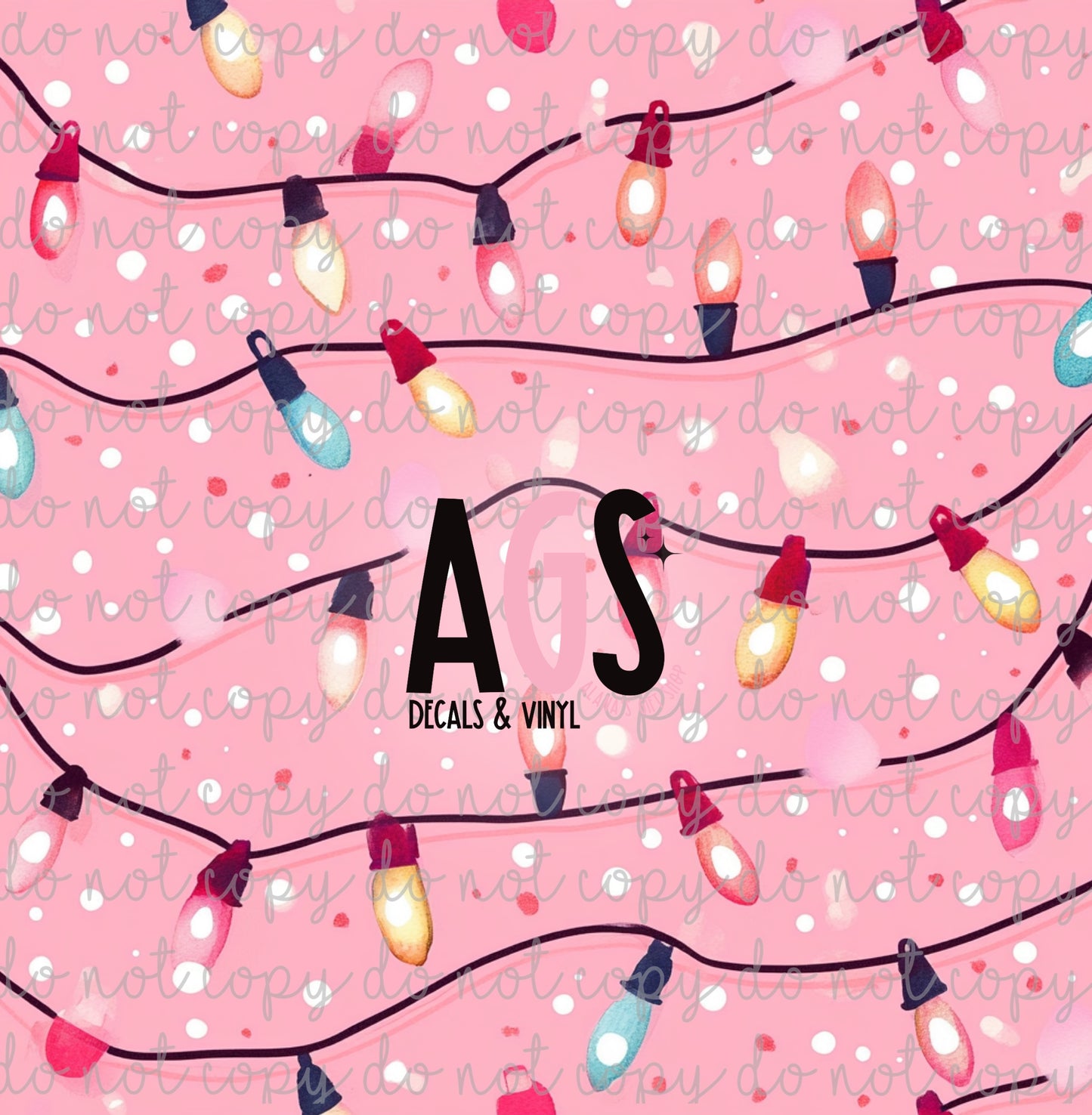 1934 Pretty Pink Holiday Lights