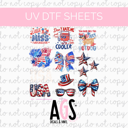 UV DTF SHEET 048 4th Of July