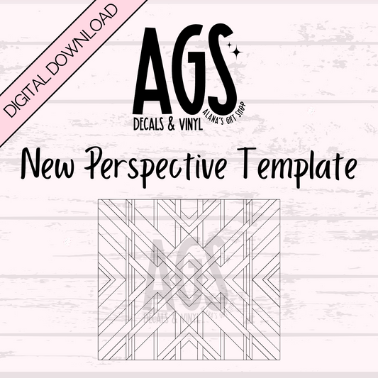 New Perspective - Tumbler Template -Digital Download
