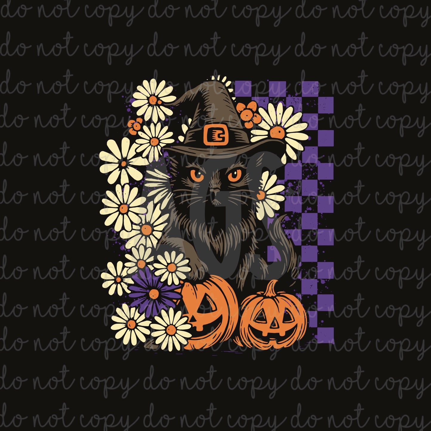 DECAL 261 Retro Fall Cat