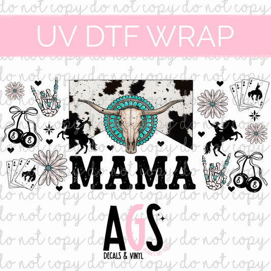 UV DTF WRAP 117 Wrangling Mama