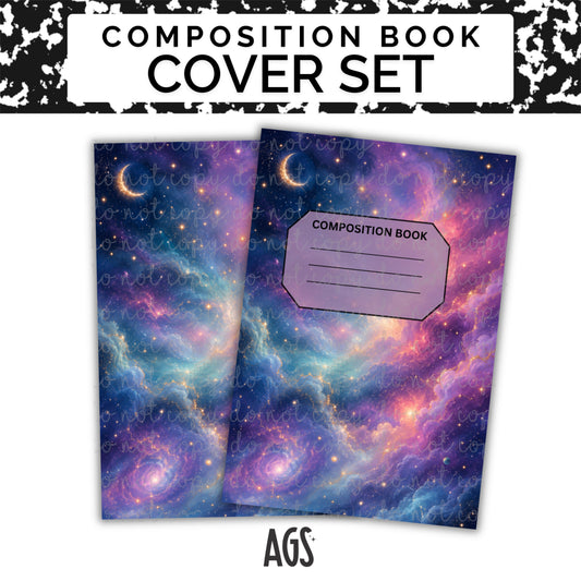 COMPOSITION NOTEBOOK COVER SET - 044 Nebula