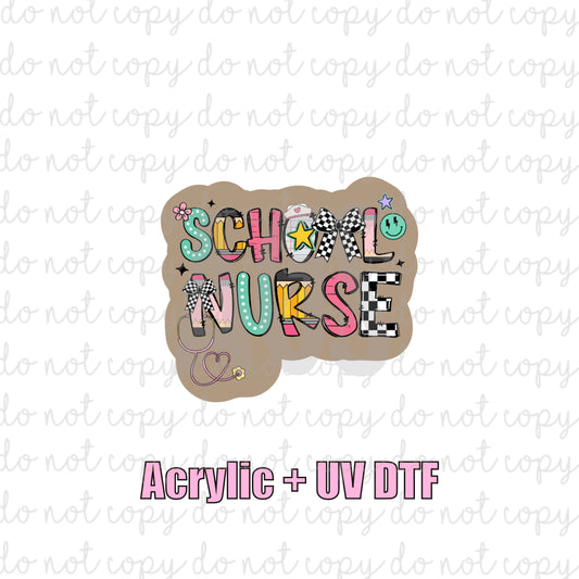 ACRYLIC + UVDTF 02 School Nurse