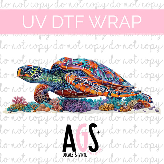 UV DTF WRAP 071 Turtle Swimming Feb Box
