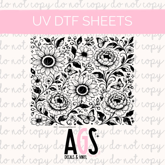 UV DTF SHEET 100 Garden Imprint - August Sub