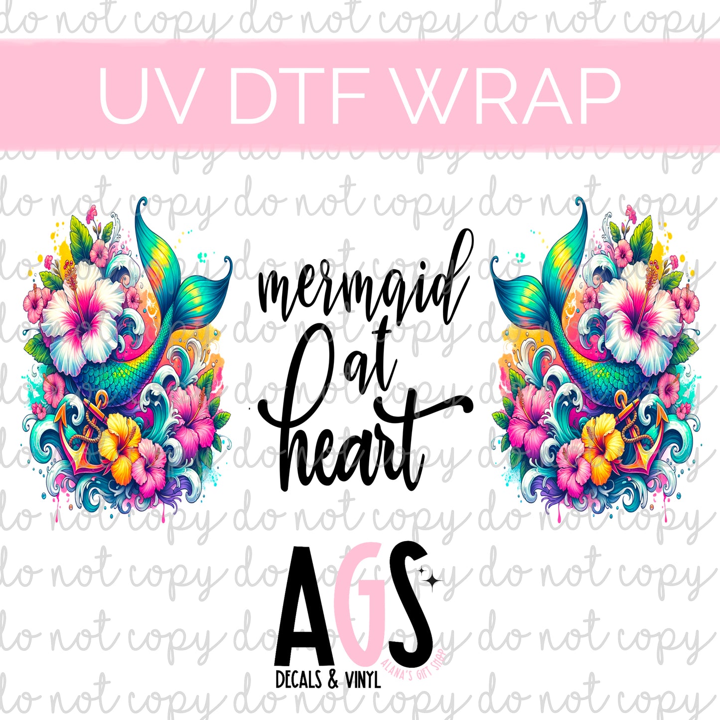 UV DTF WRAP-003 Mermaid At Heart