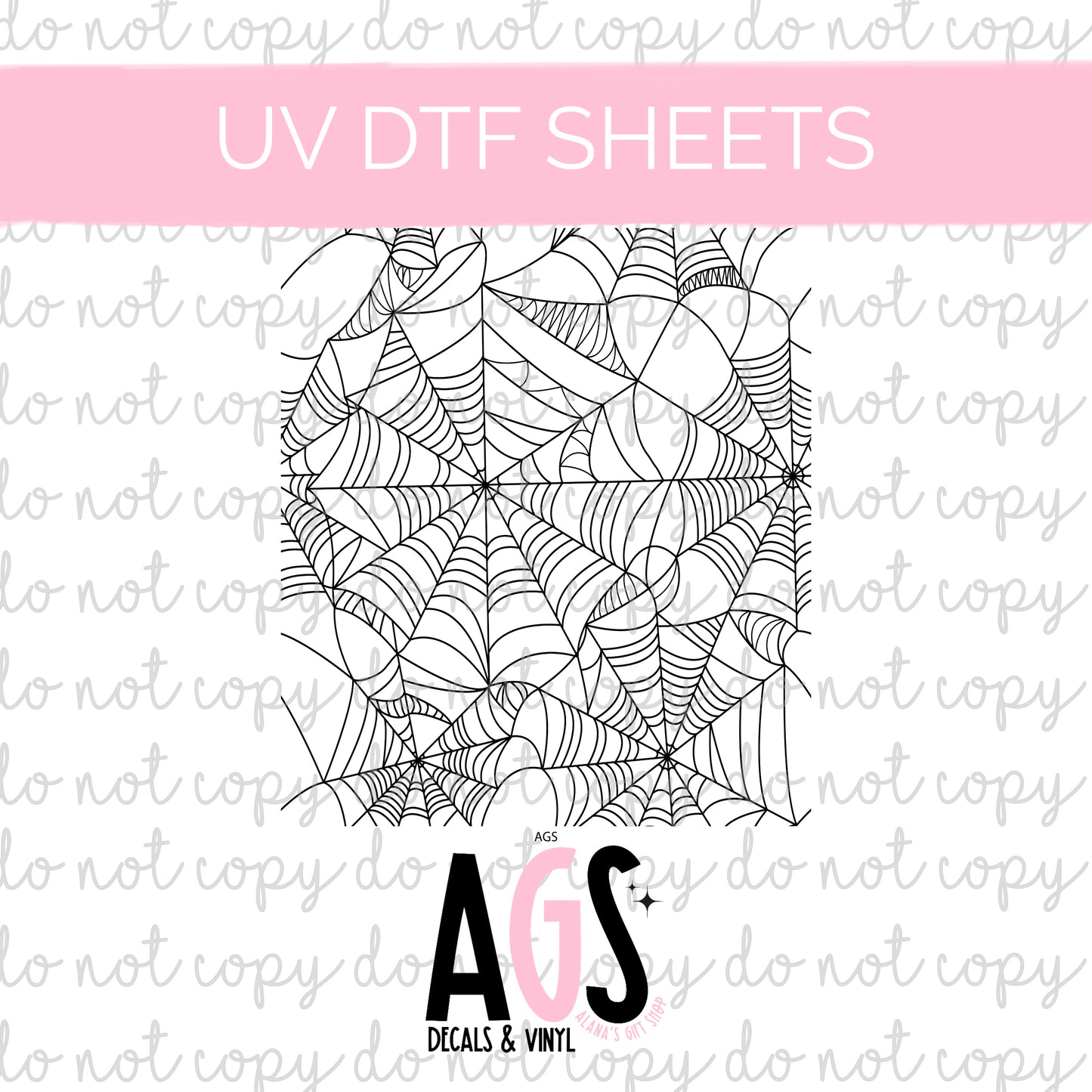 UV DTF SHEET 074 Webs Black